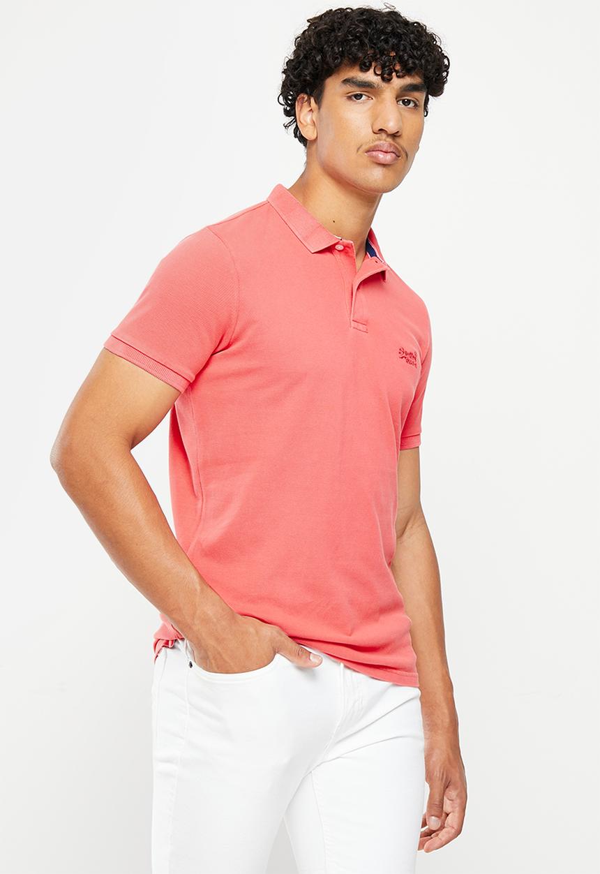 Superdry. - Vintage superstate polo - maldive pink