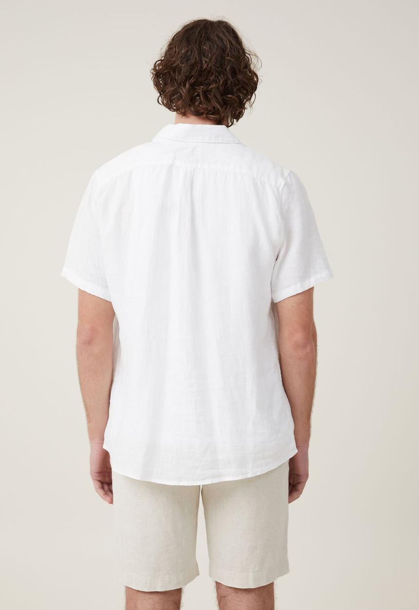 Cotton On - Linen pleat short - oatmeal