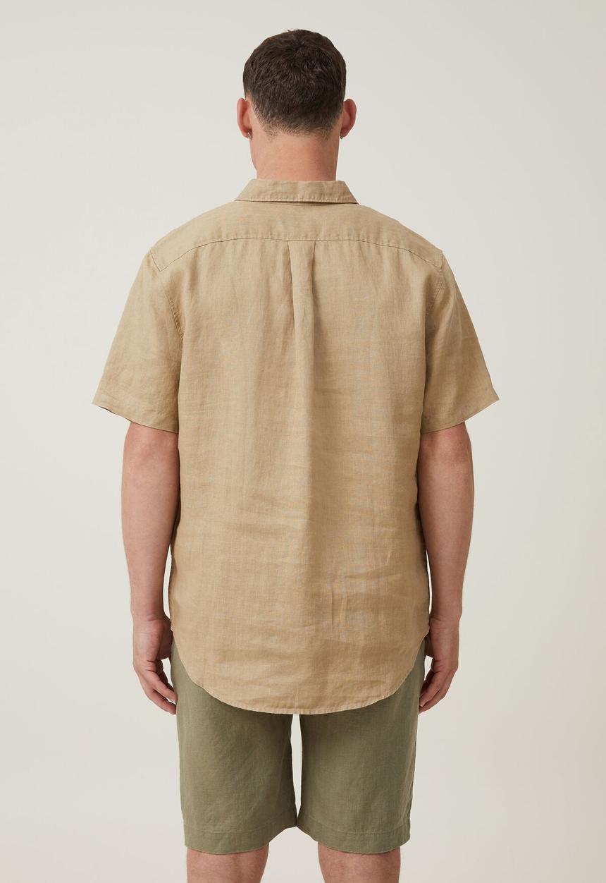 Cotton On - Linen pleat short - faded clover