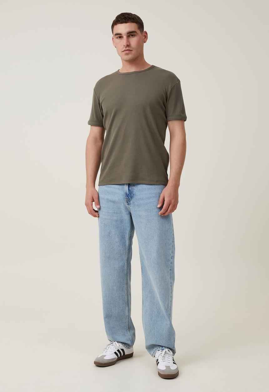 Cotton On - Ribbed t-shirt - military