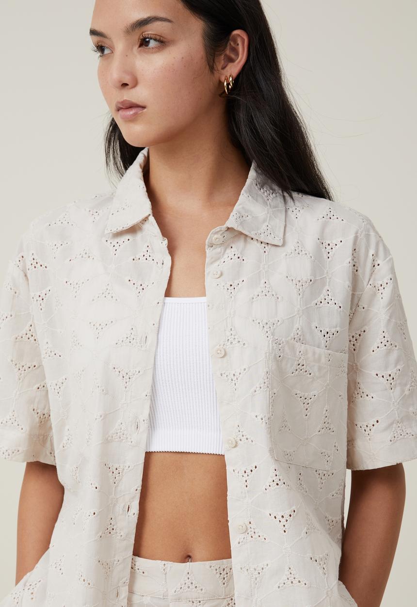 Cotton On - Luna shirt - stone
