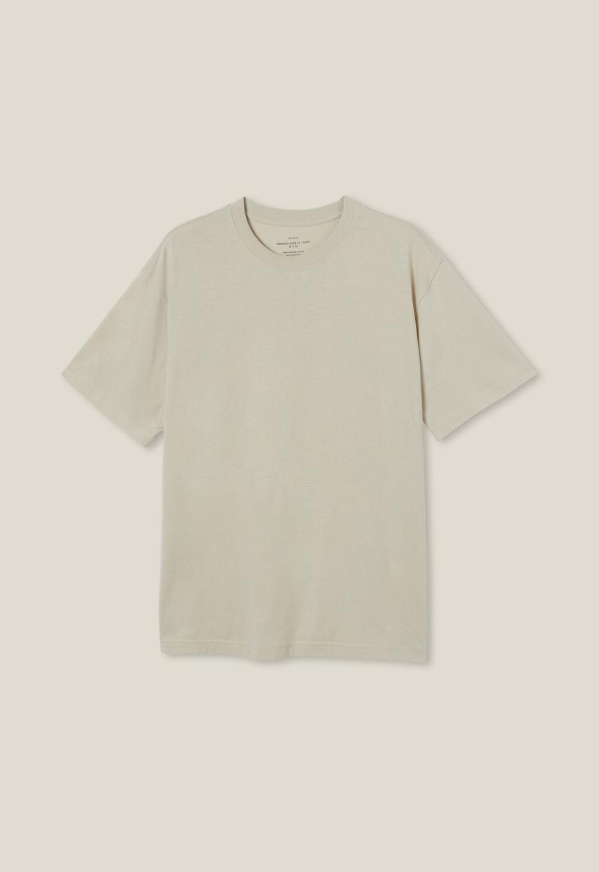 Cotton On - Organic loose fit t-shirt - ivory