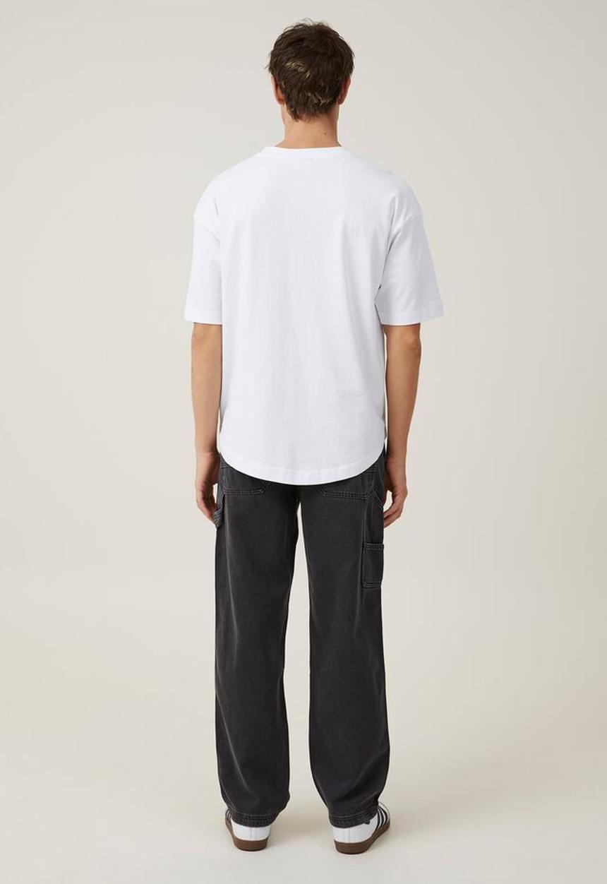 Cotton On - Baggy jean - worker stonewash black