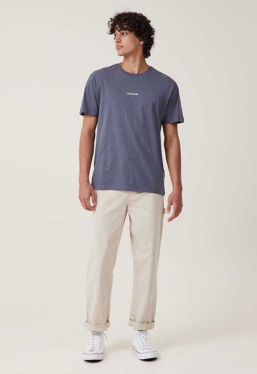 Cotton On - Easy t-shirt - dusty denim dreamstate
