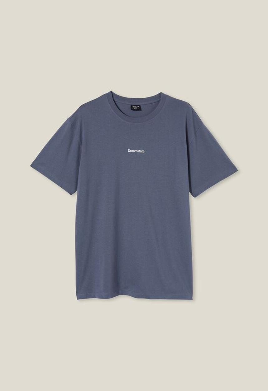 Cotton On - Easy t-shirt - dusty denim dreamstate