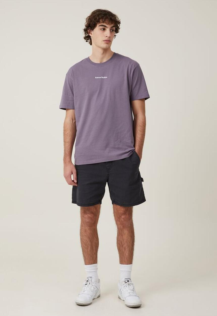 Cotton On - Easy t-shirt - cadet purple avenue studios 