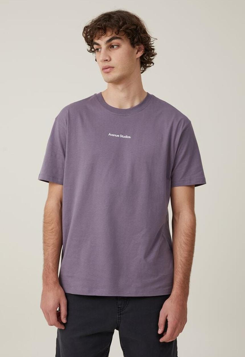 Cotton On - Easy t-shirt - cadet purple avenue studios 