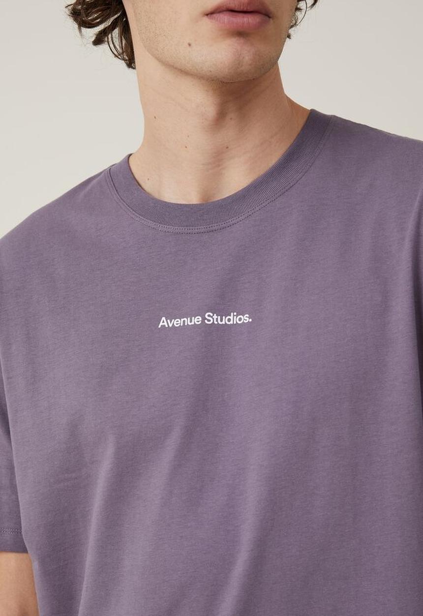 Cotton On - Easy t-shirt - cadet purple avenue studios 
