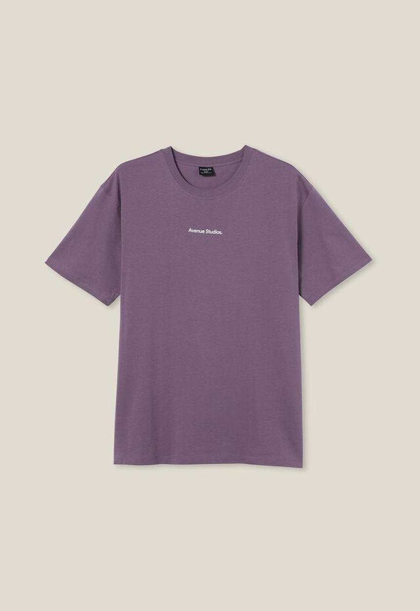 Cotton On - Easy t-shirt - cadet purple avenue studios 