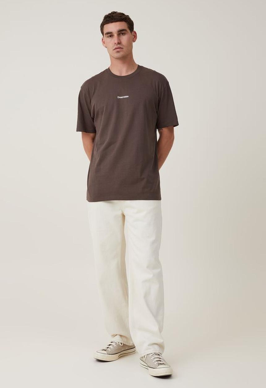 Cotton On - Easy t-shirt - ashen brown dreamstate 