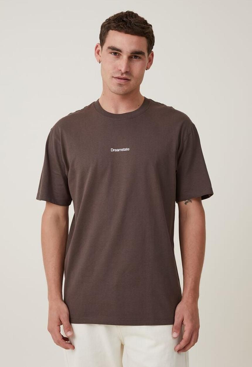 Cotton On - Easy t-shirt - ashen brown dreamstate 