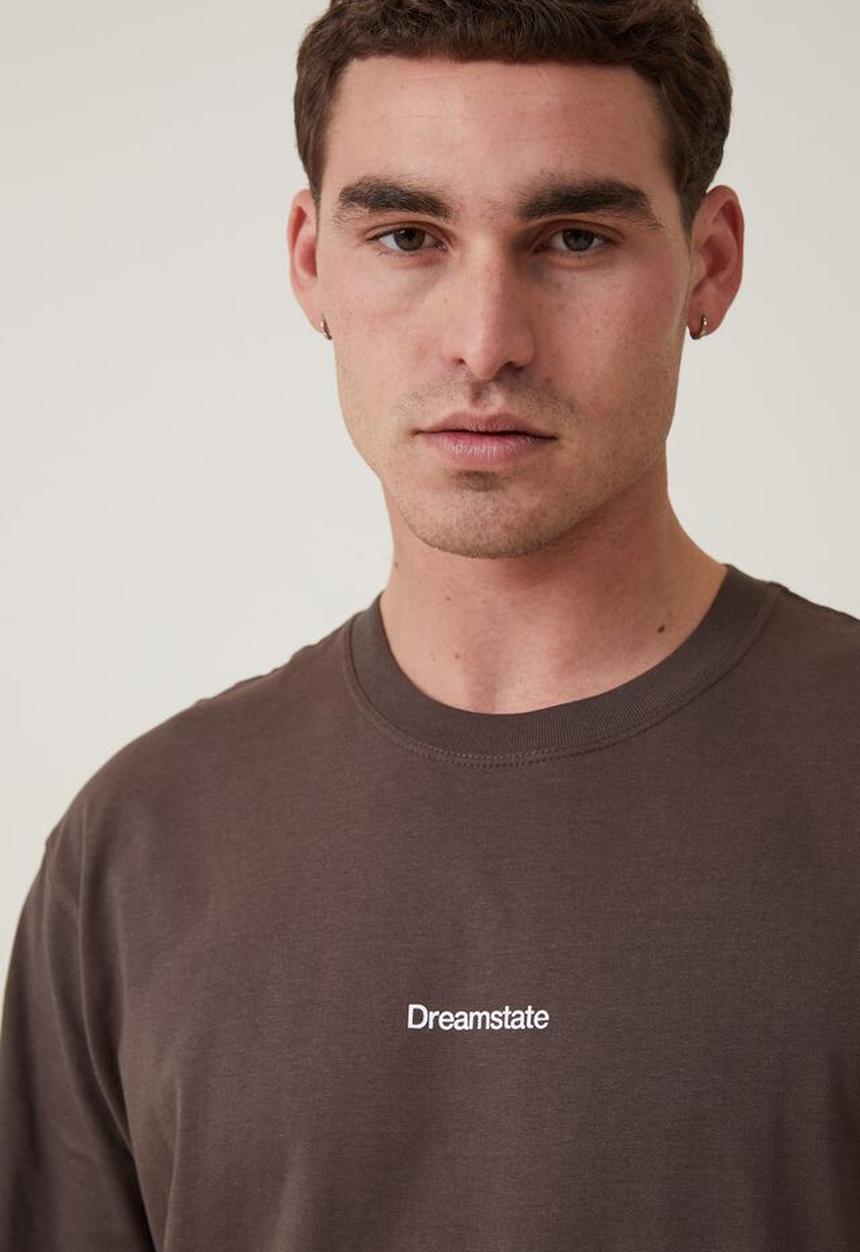 Cotton On - Easy t-shirt - ashen brown dreamstate 