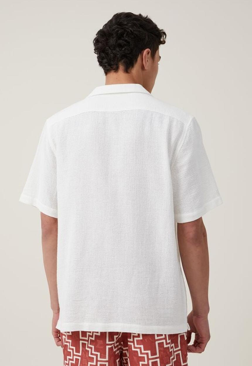 Cotton On - Palma short sleeve shirt - white