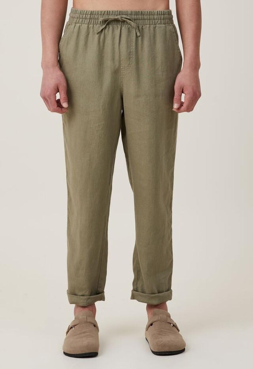 Cotton On - Linen pant - faded clover 
