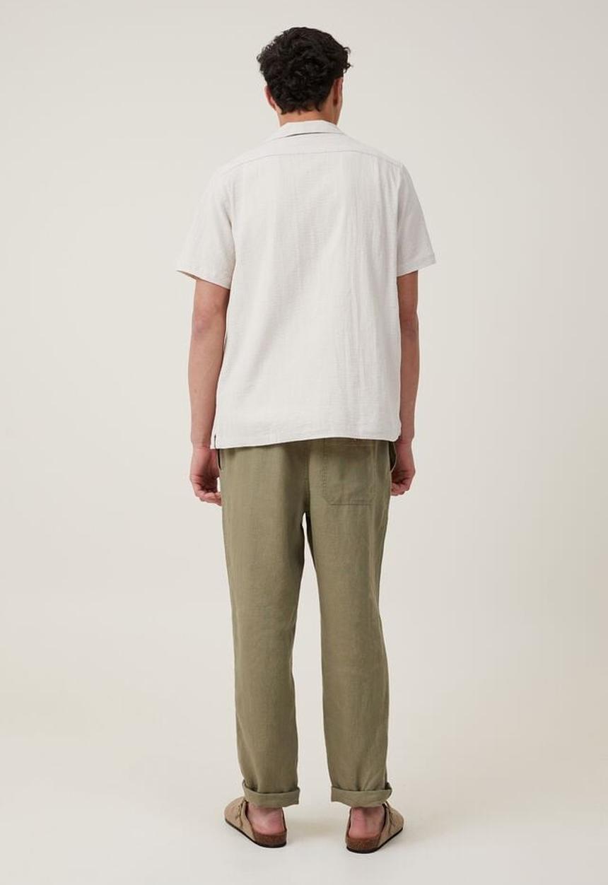 Cotton On - Linen pant - faded clover 