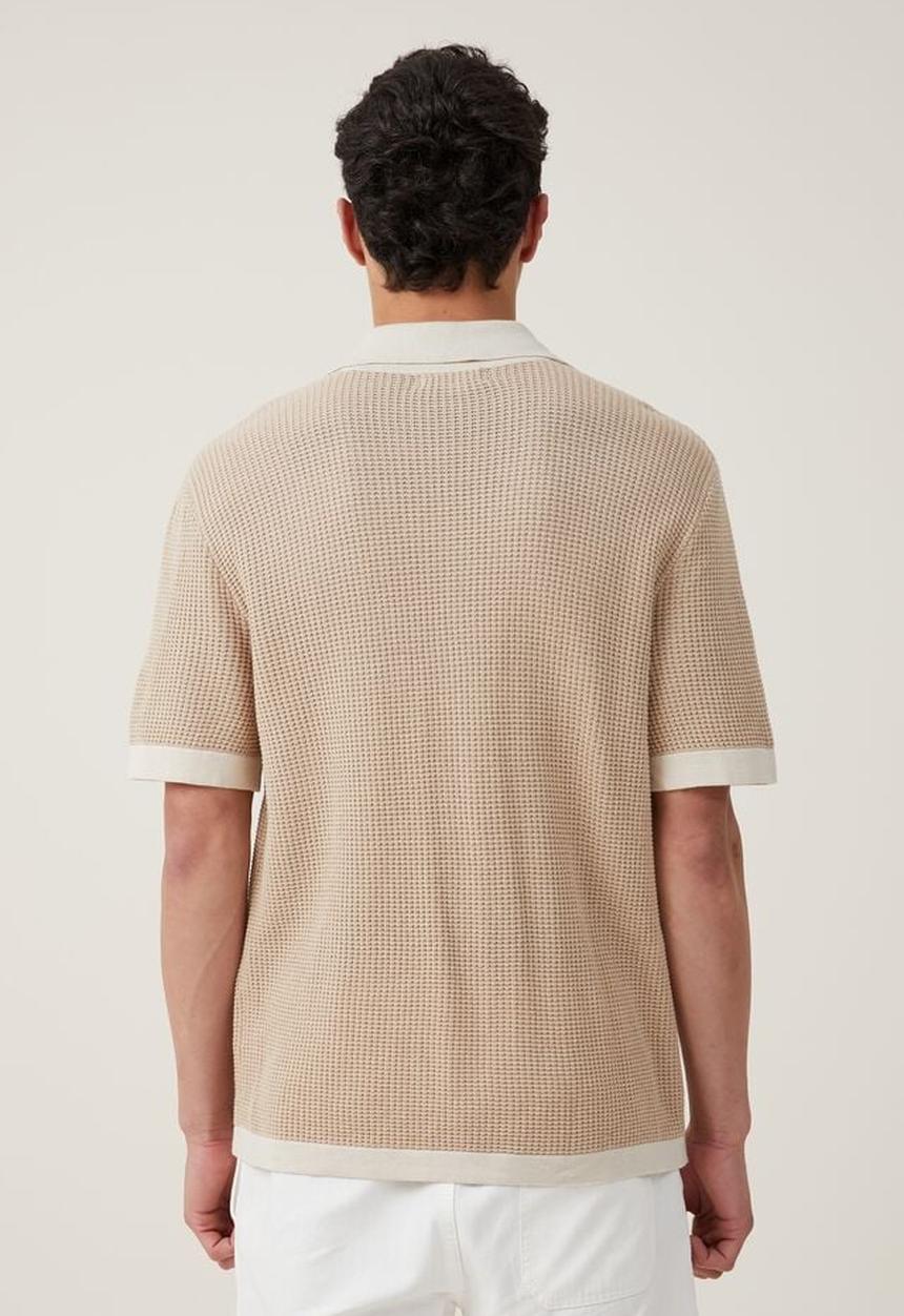 Cotton On - Pablo short sleeve shirt - stone border 
