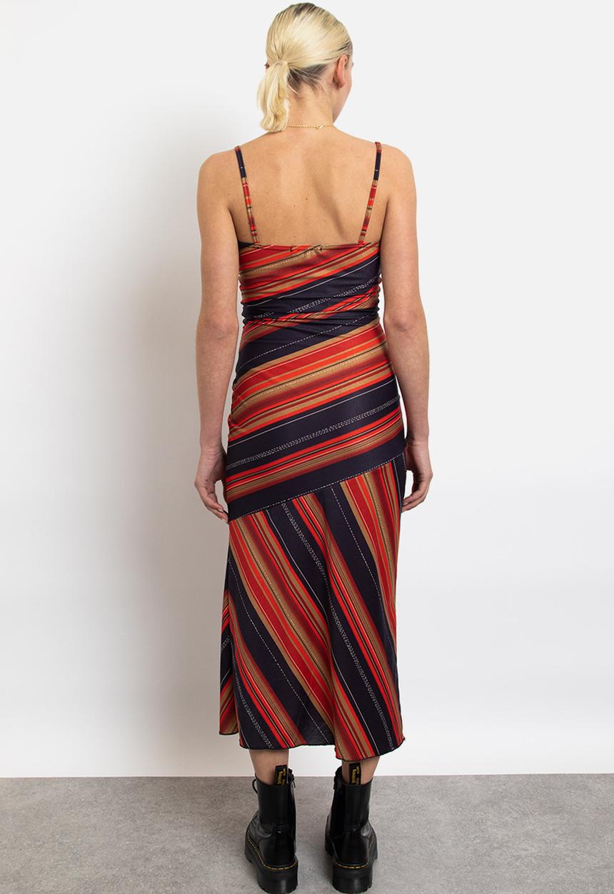 Daisy Street - Cami midi dress - red multi