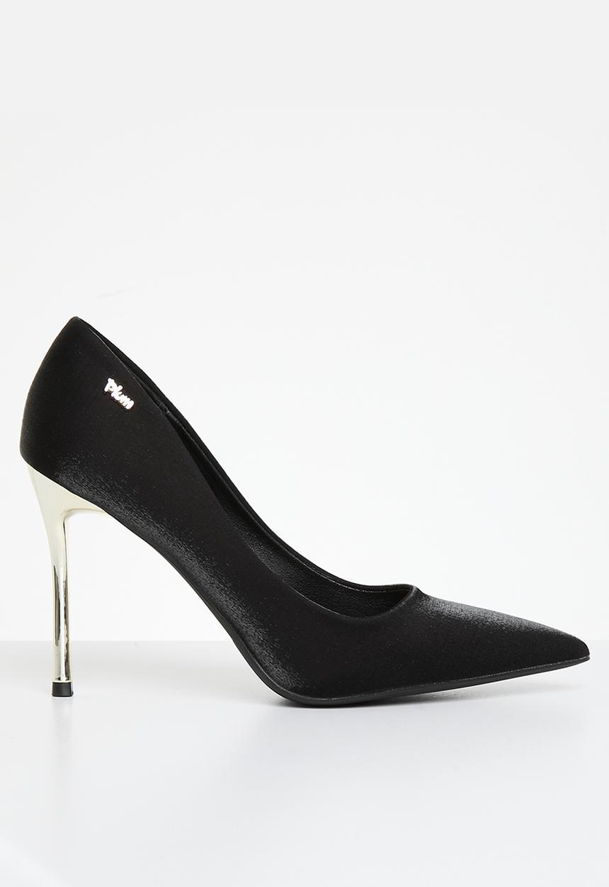 Plum - Satin court - black