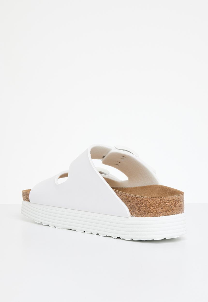 Birkenstock - Arizona grooved narrow - white