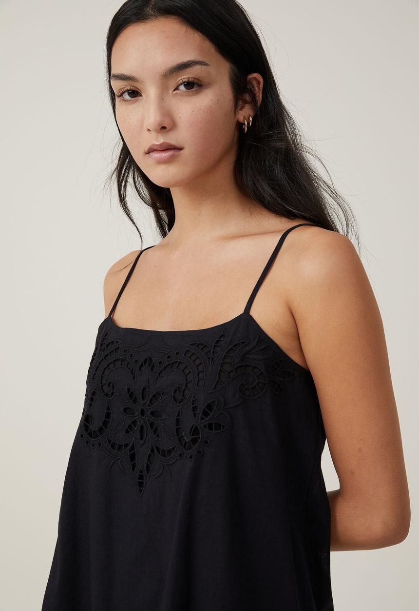 Cotton On - Brodie Mini Dress-Black