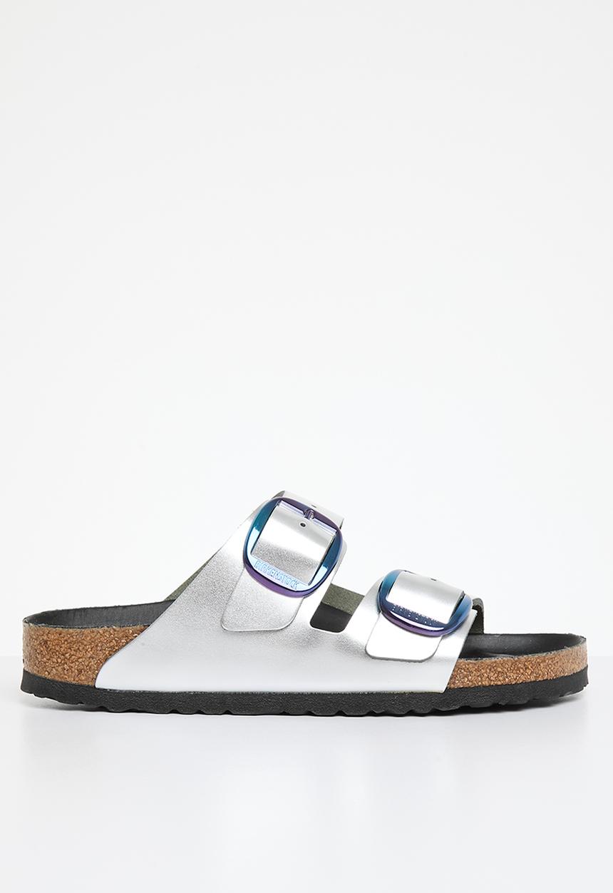 Birkenstock - Arizona metallic big buckle narrow - metallic silver