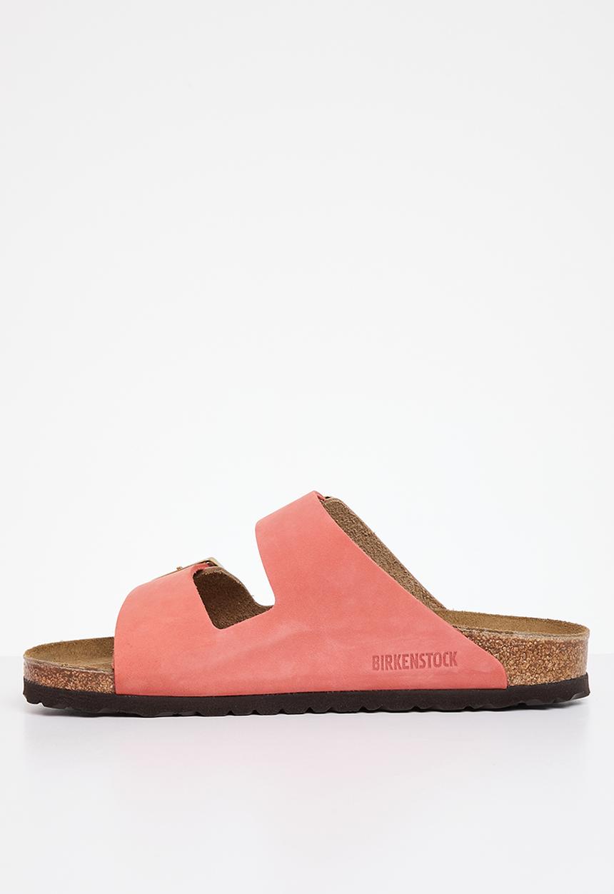 Birkenstock - Arizona split nubuck regular - mars red & sandcastle