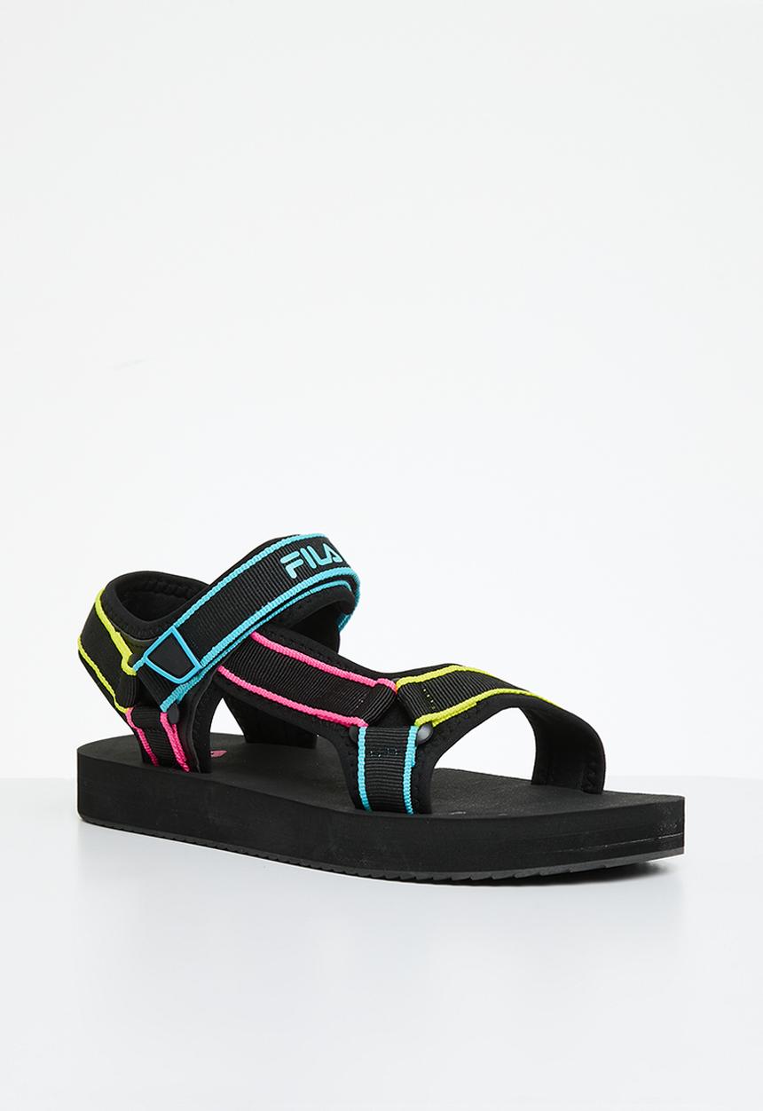 FILA - Mila sandal - black & neon