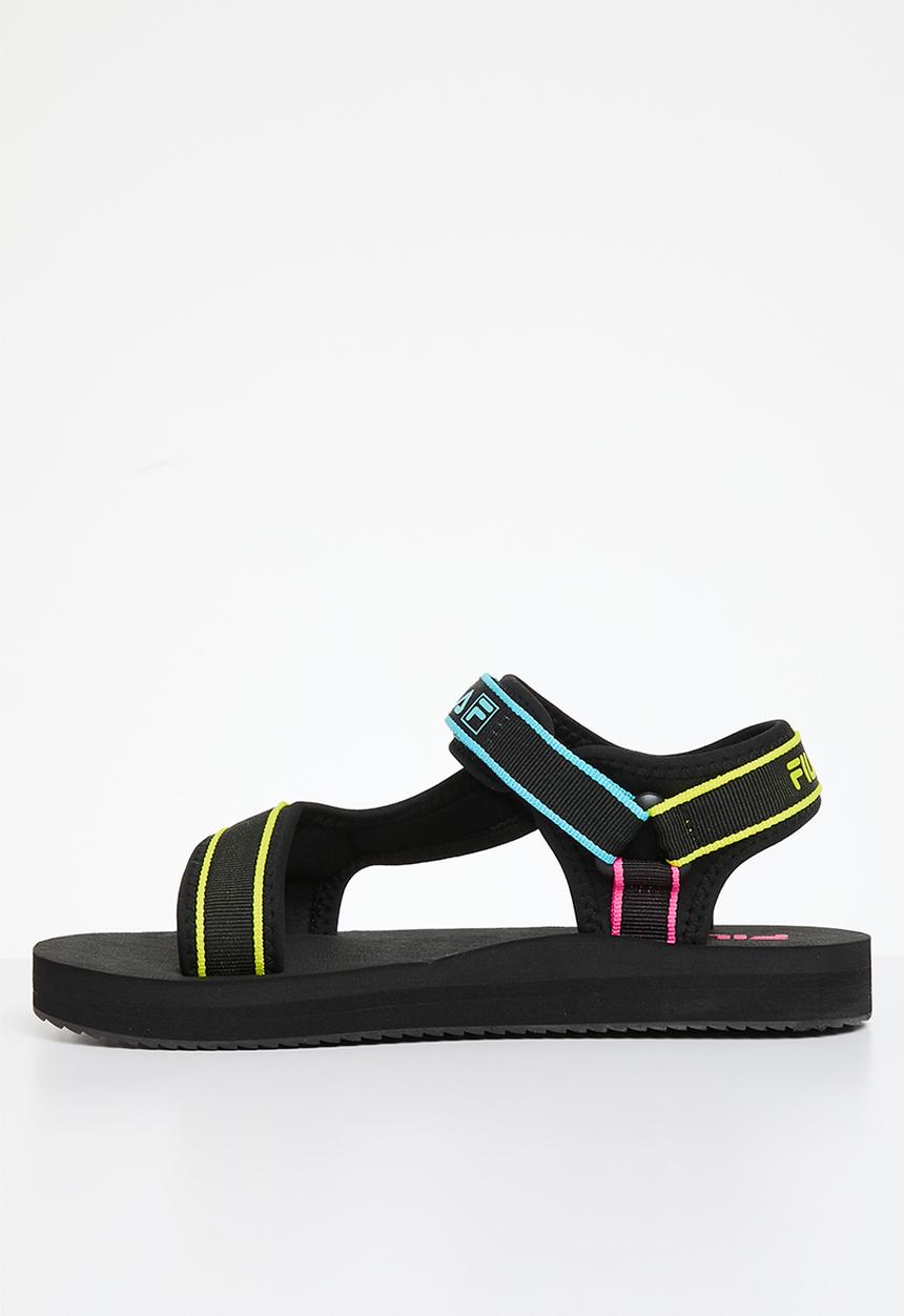 FILA - Mila sandal - black & neon