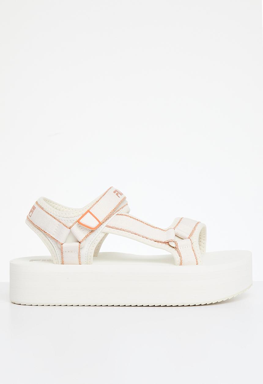 FILA - Luna metallic platform sandal - gardenia & rosegold