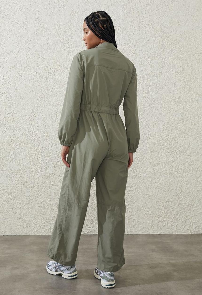 Cotton On - Active utility coverall - dusty khaki