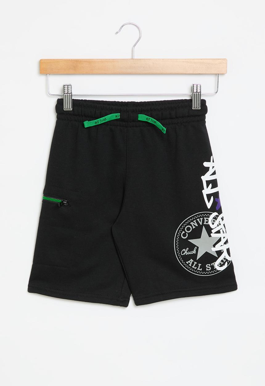 Converse - Cnvb zipper pocket short - black converse green