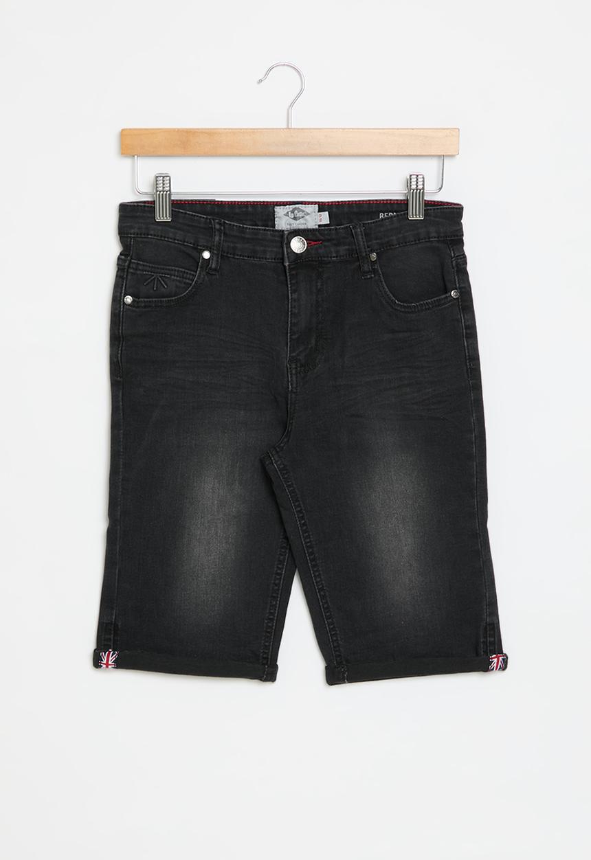 Lee Cooper - Fabian denim shorts - black