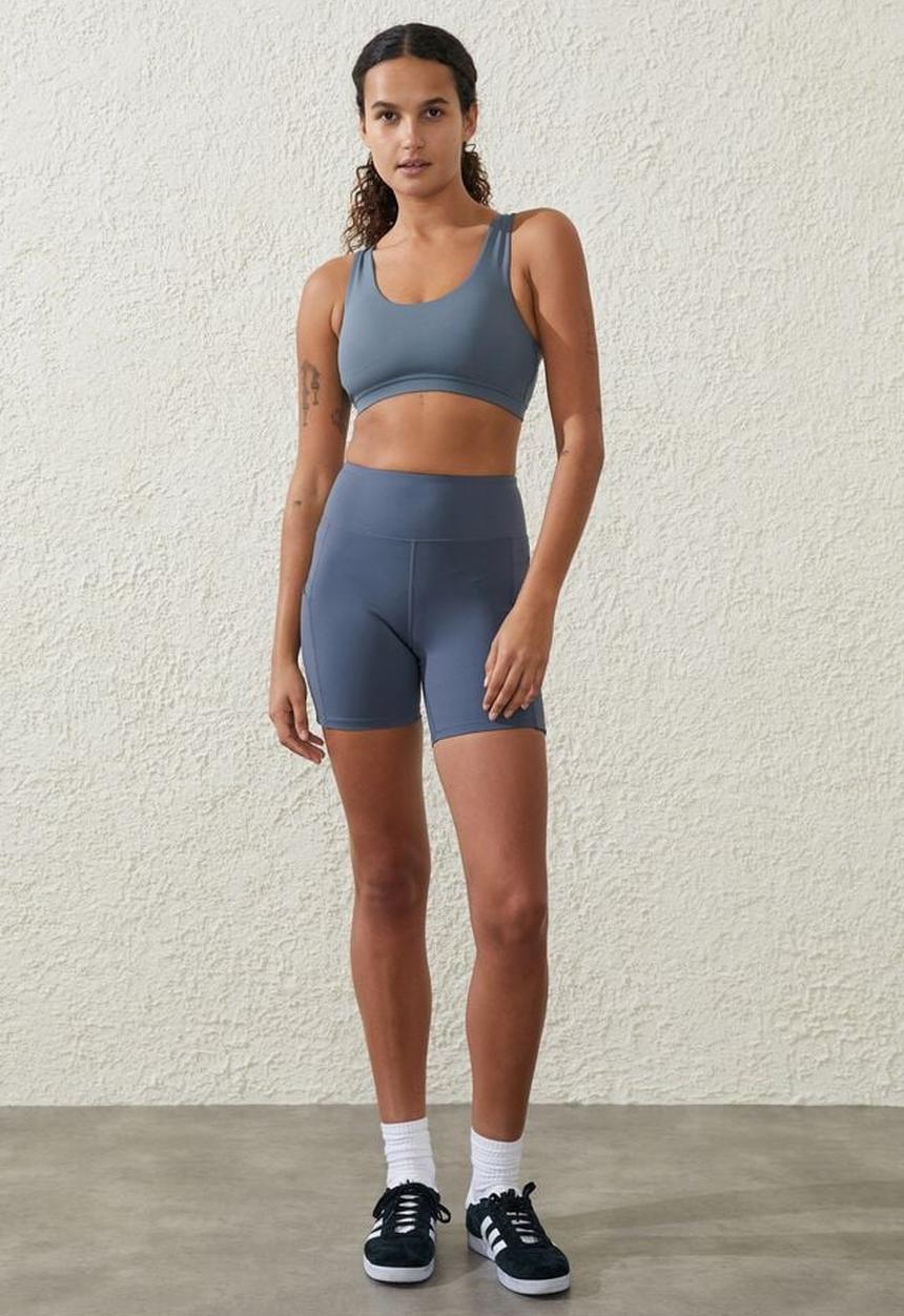 Cotton On - Ultimate rib pocket bike short - folkstone grey