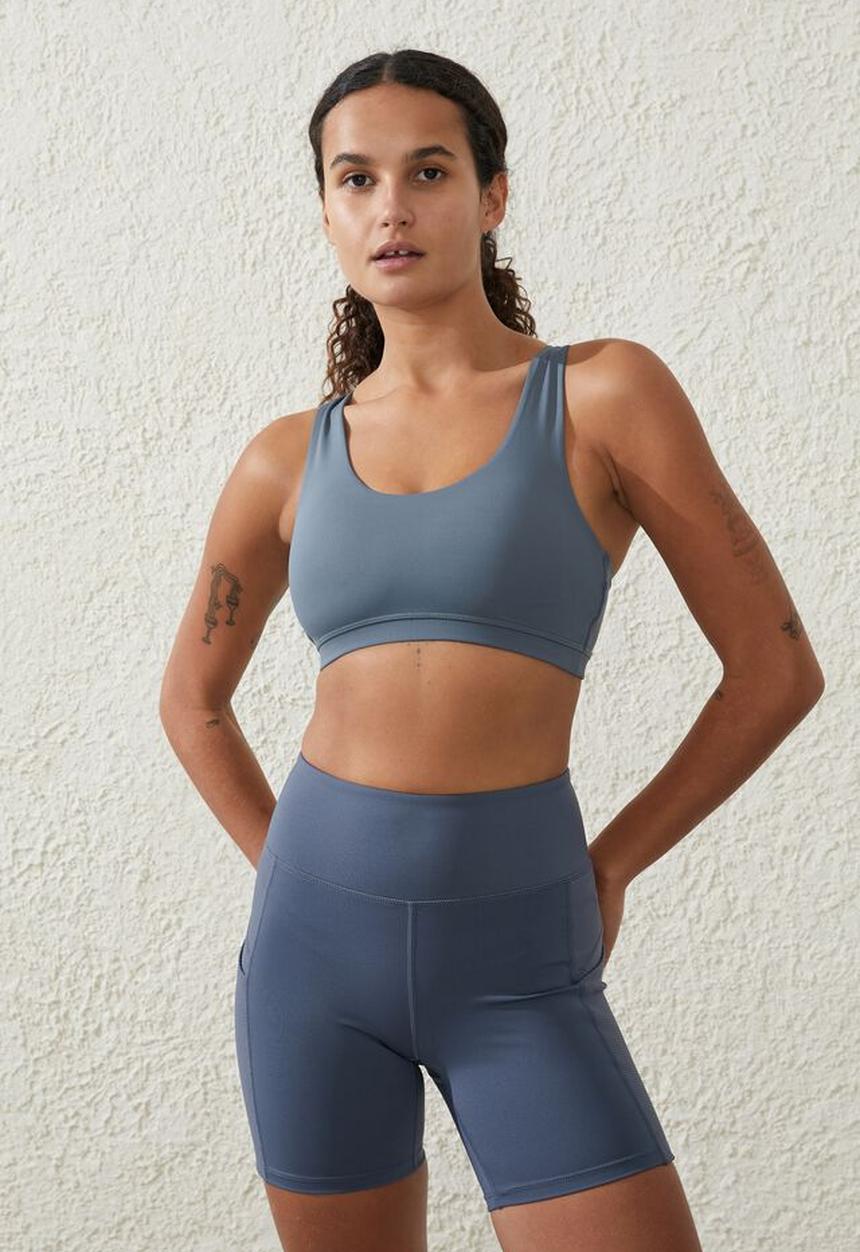 Cotton On - Ultimate rib pocket bike short - folkstone grey