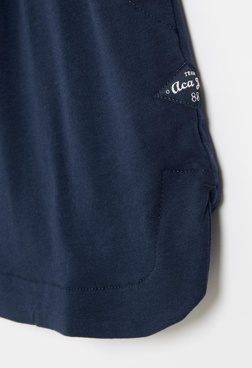 Aca Joe - Side embroidery tennis skirt - navy