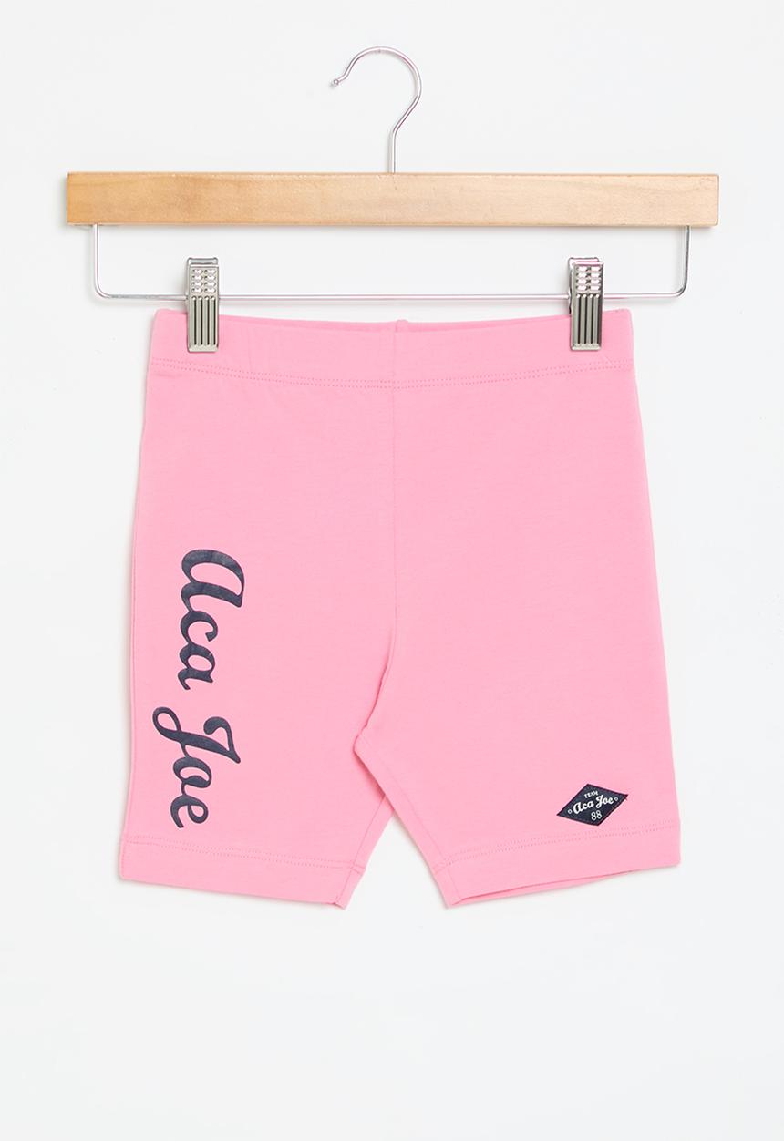 Aca Joe - Embroidery leggings - pink