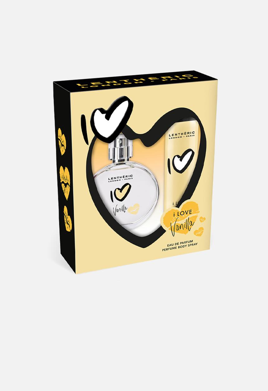 Lentheric  - I Love Vanilla Eau De Parfum - 50ml & Perfume Body Spray 90ml