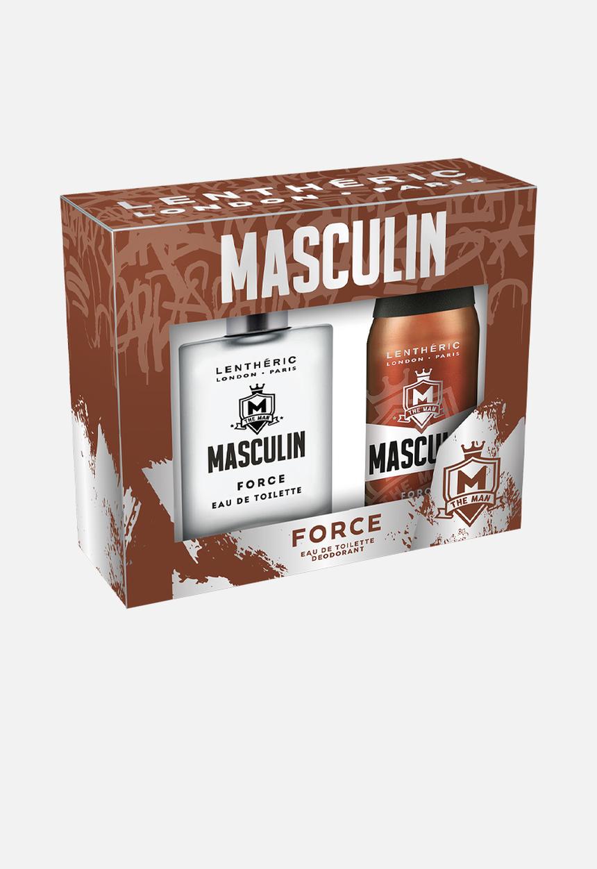 Lentheric  - Masculin Force Eau De Toilette - 100ml & Deodorant Spray 150ml