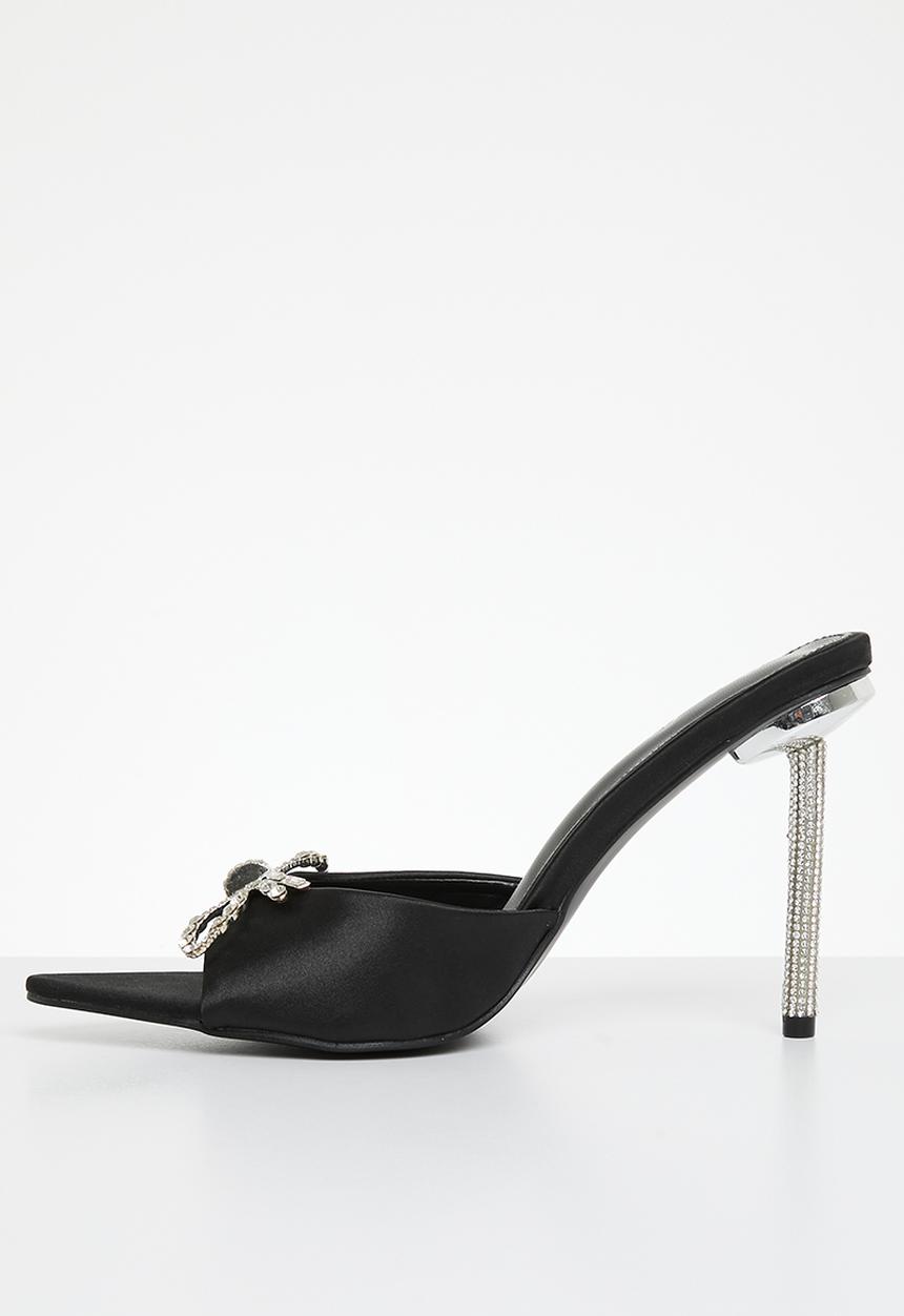 Public Desire - Bowve mule heel - black