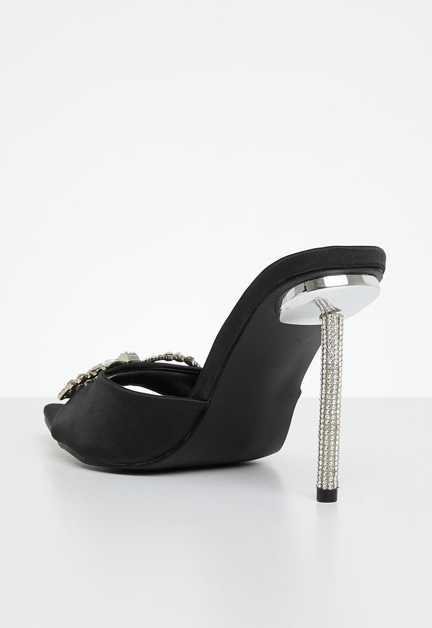 Public Desire - Bowve mule heel - black