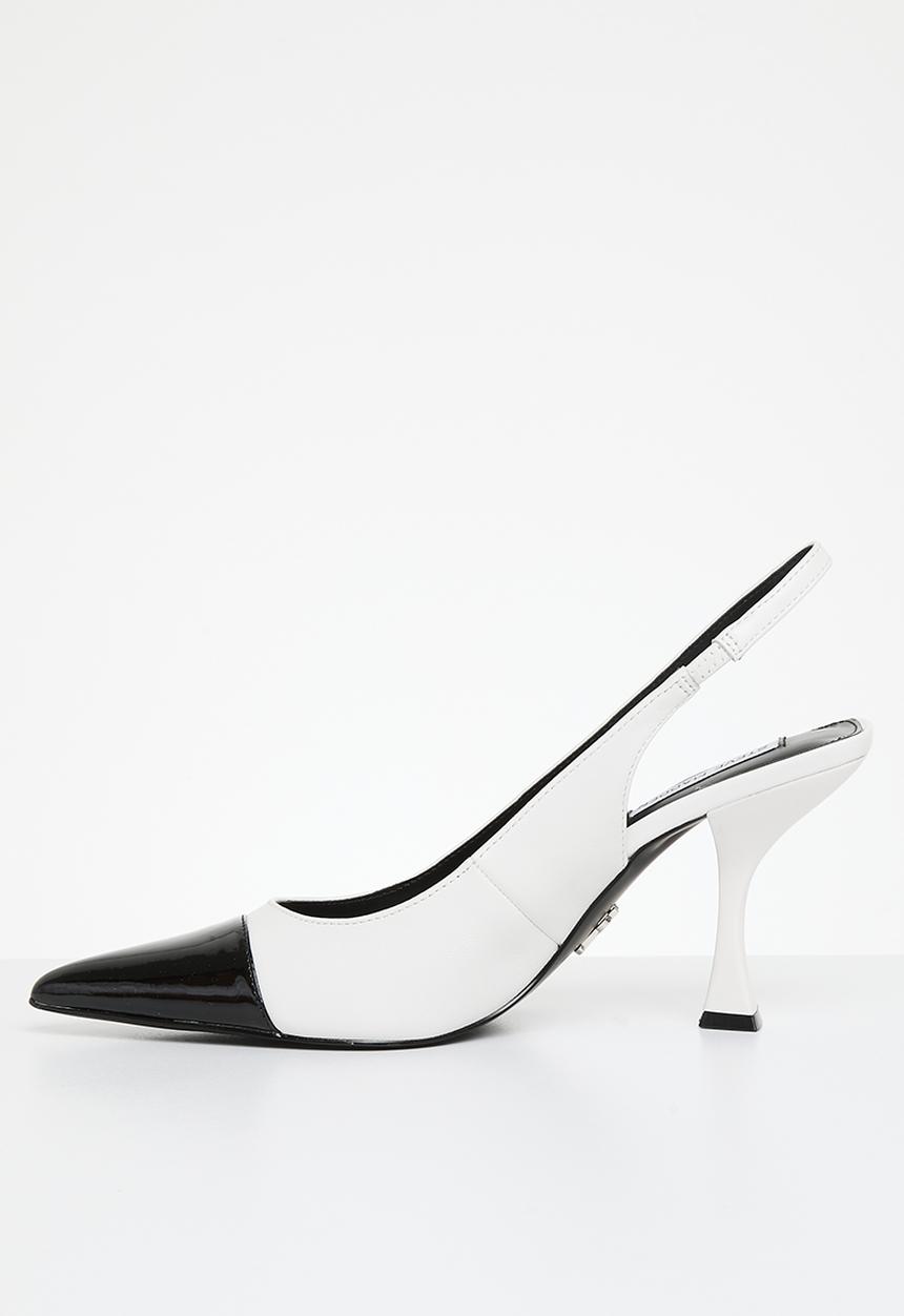 Steve Madden - Niles court heel - white & black