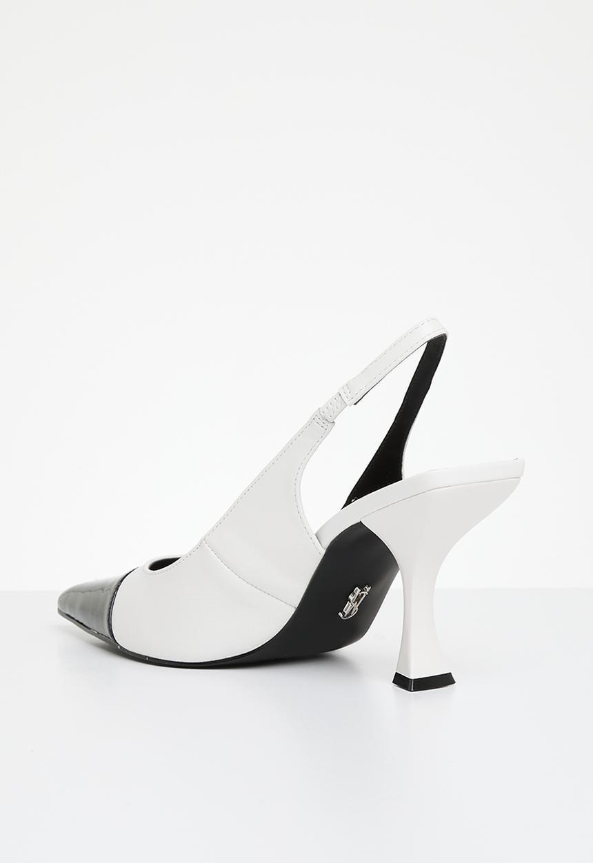 Steve Madden - Niles court heel - white & black