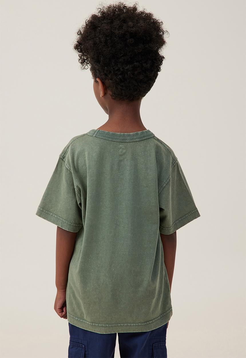 Cotton On - The essential short sleeve tee - swag green wash