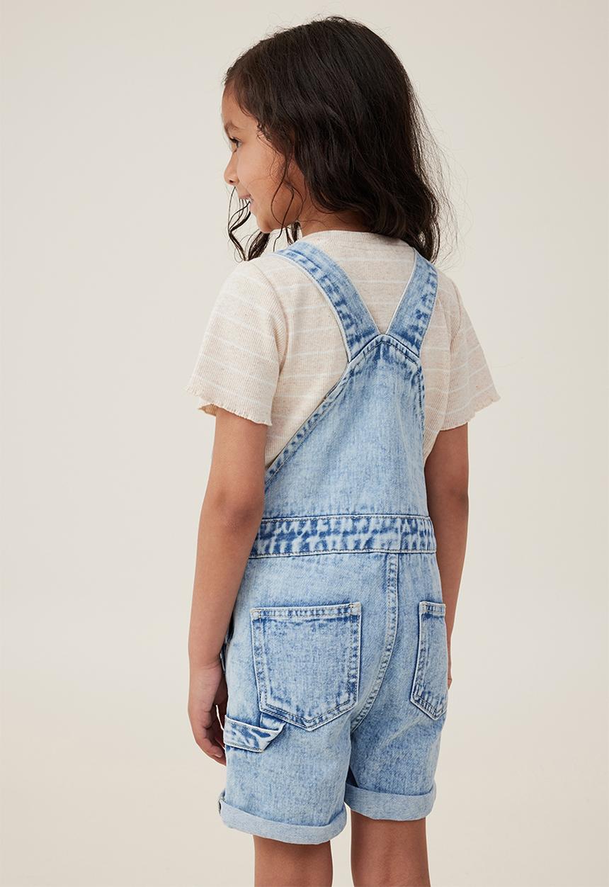 Cotton On - Millie slouch shortall - blue acid wash