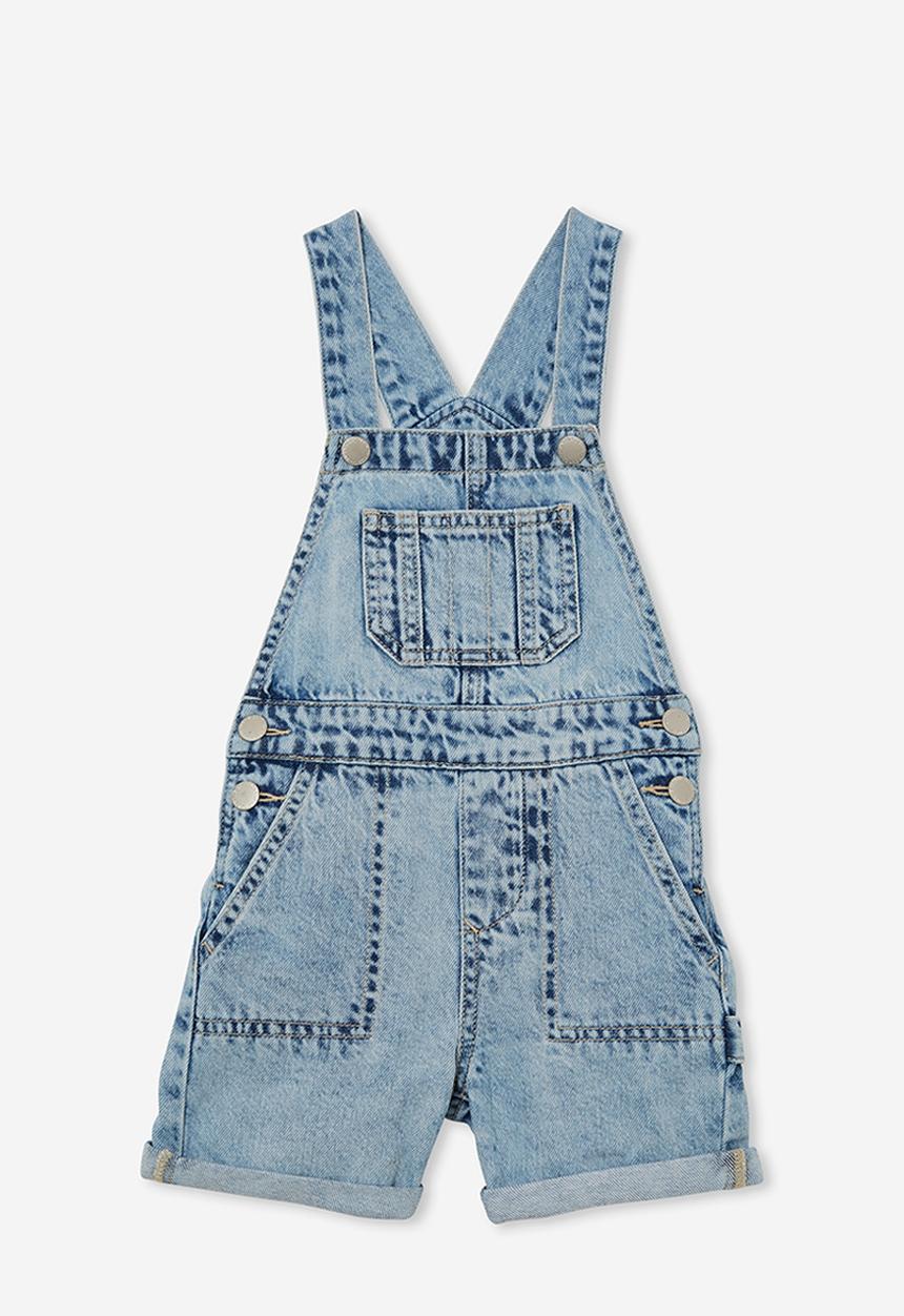 Cotton On - Millie slouch shortall - blue acid wash