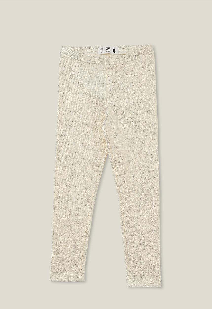 Cotton On - Huggie tights - dark vanilla/gold foil