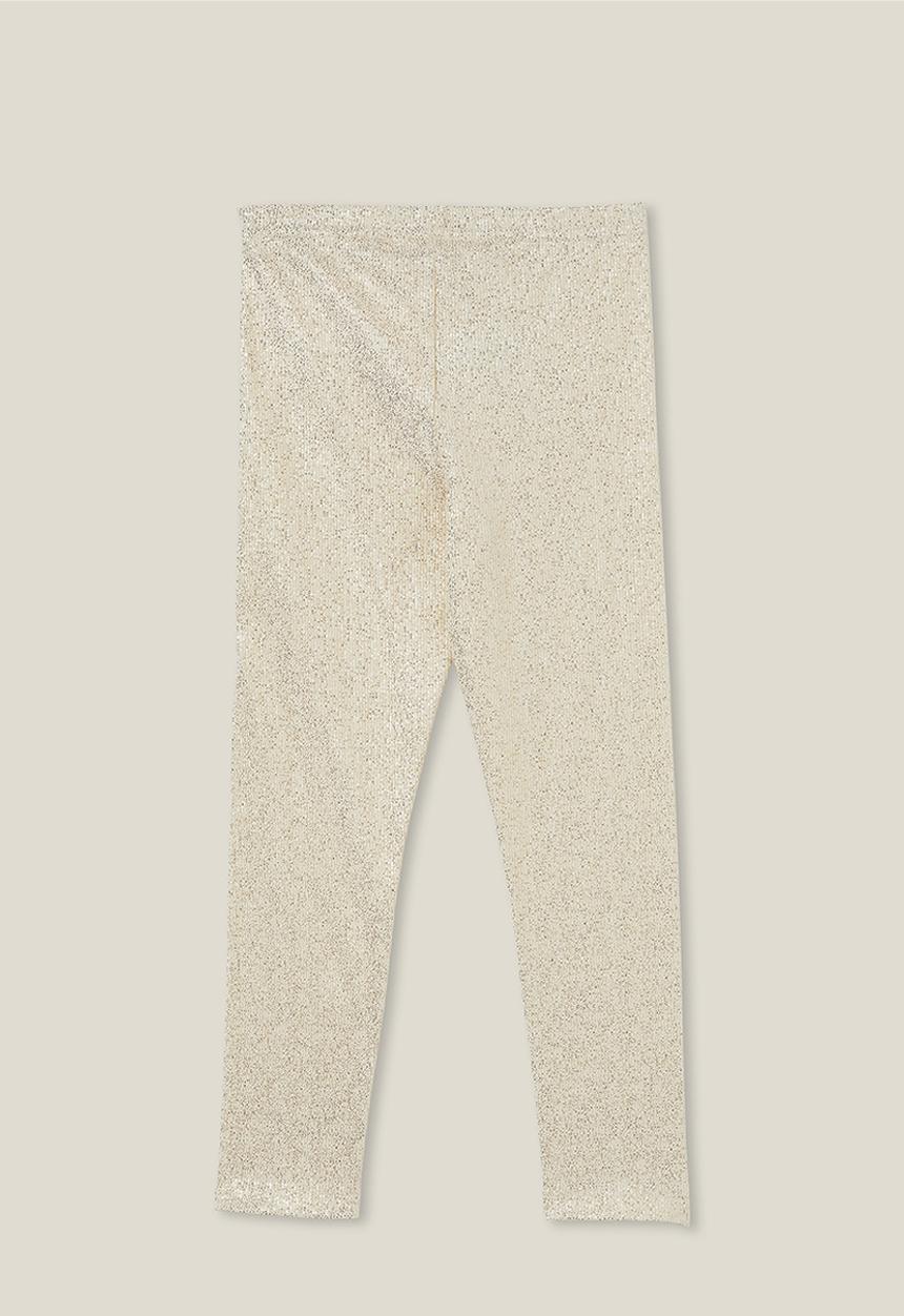 Cotton On - Huggie tights - dark vanilla/gold foil