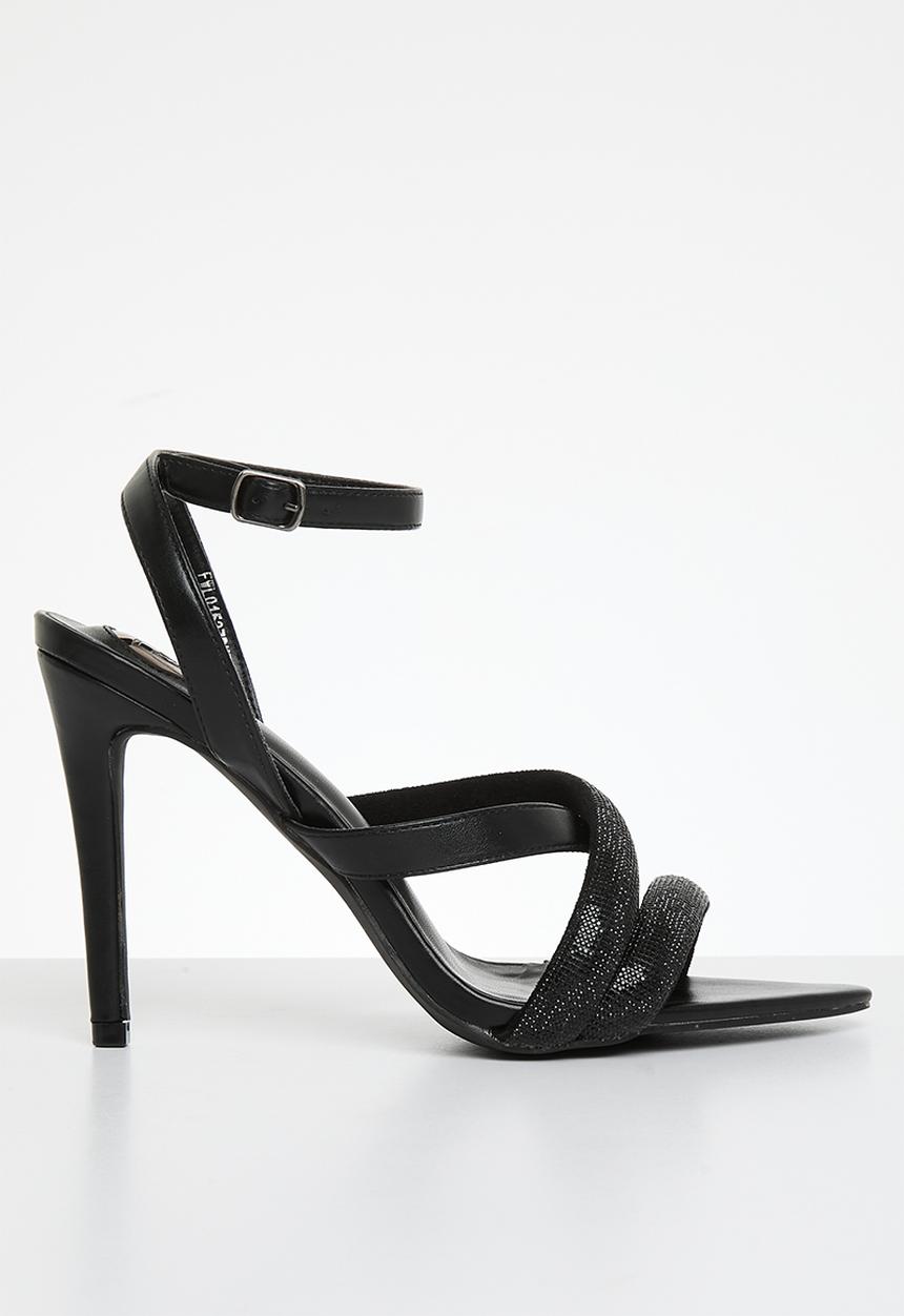 Footwork - Nannie stiletto heel - black