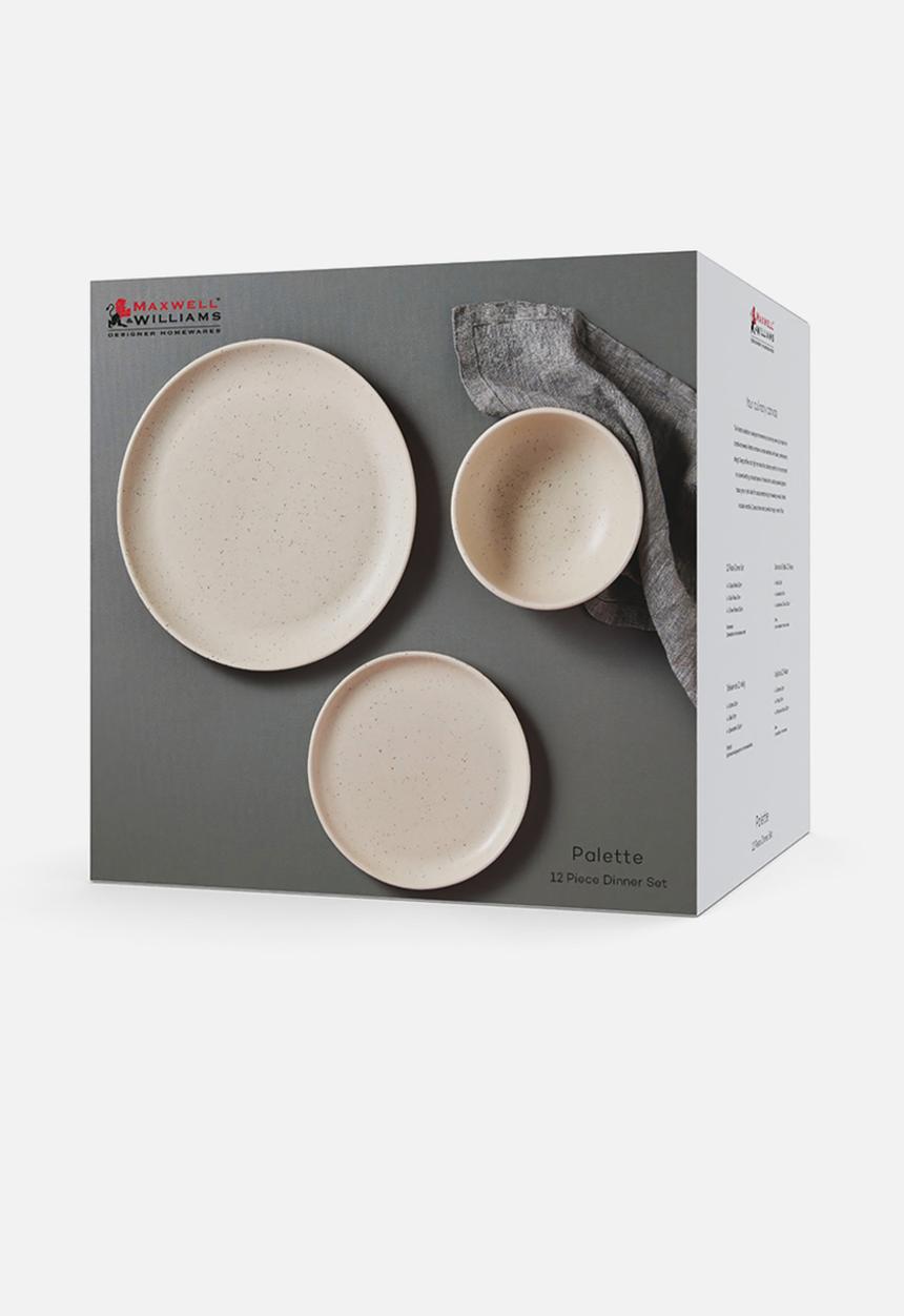 Maxwell & Williams - Palette dinner set 12pce - cream