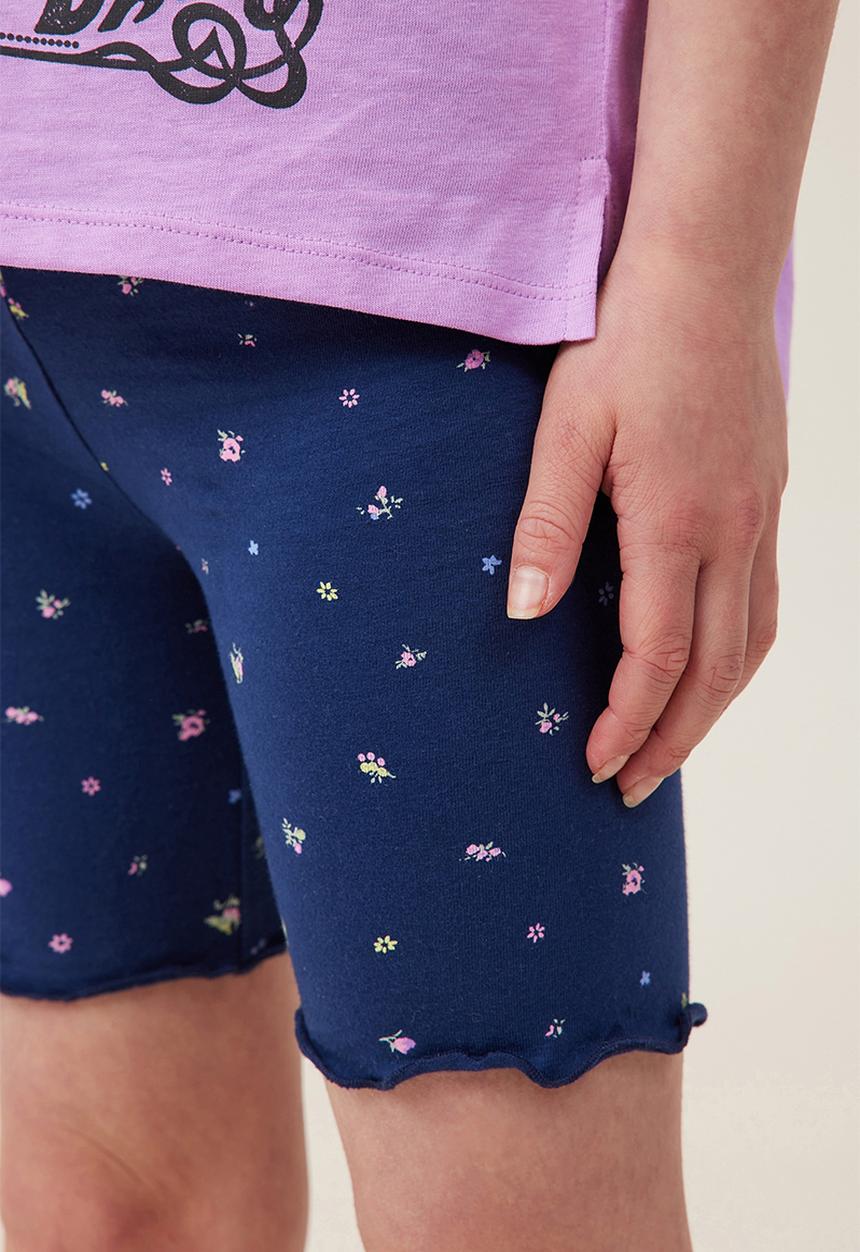 Cotton On - Hailey bike short - navy blazer/alice floral